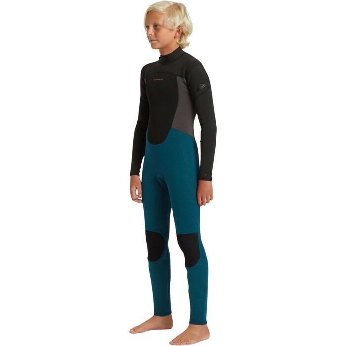 2024 Quiksilver Junior Prologue 5/4/3mm Back Zip Wetsuit EQBW103118 - Midnight Turquoise